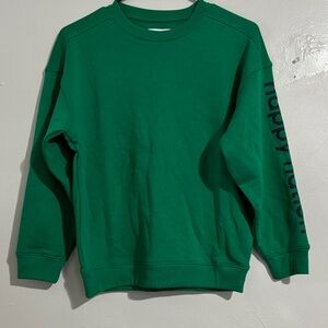 Green Crewneck Happy Nation Sweater NWT Kid’s size large